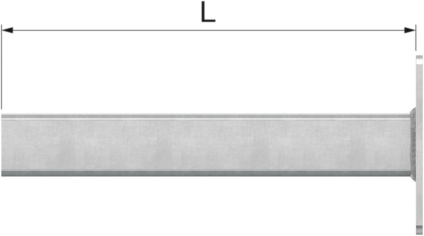 Schienenkonsolen R7 L=400mm 71696 für Schiene R7 - Flamco-Rohrschellen