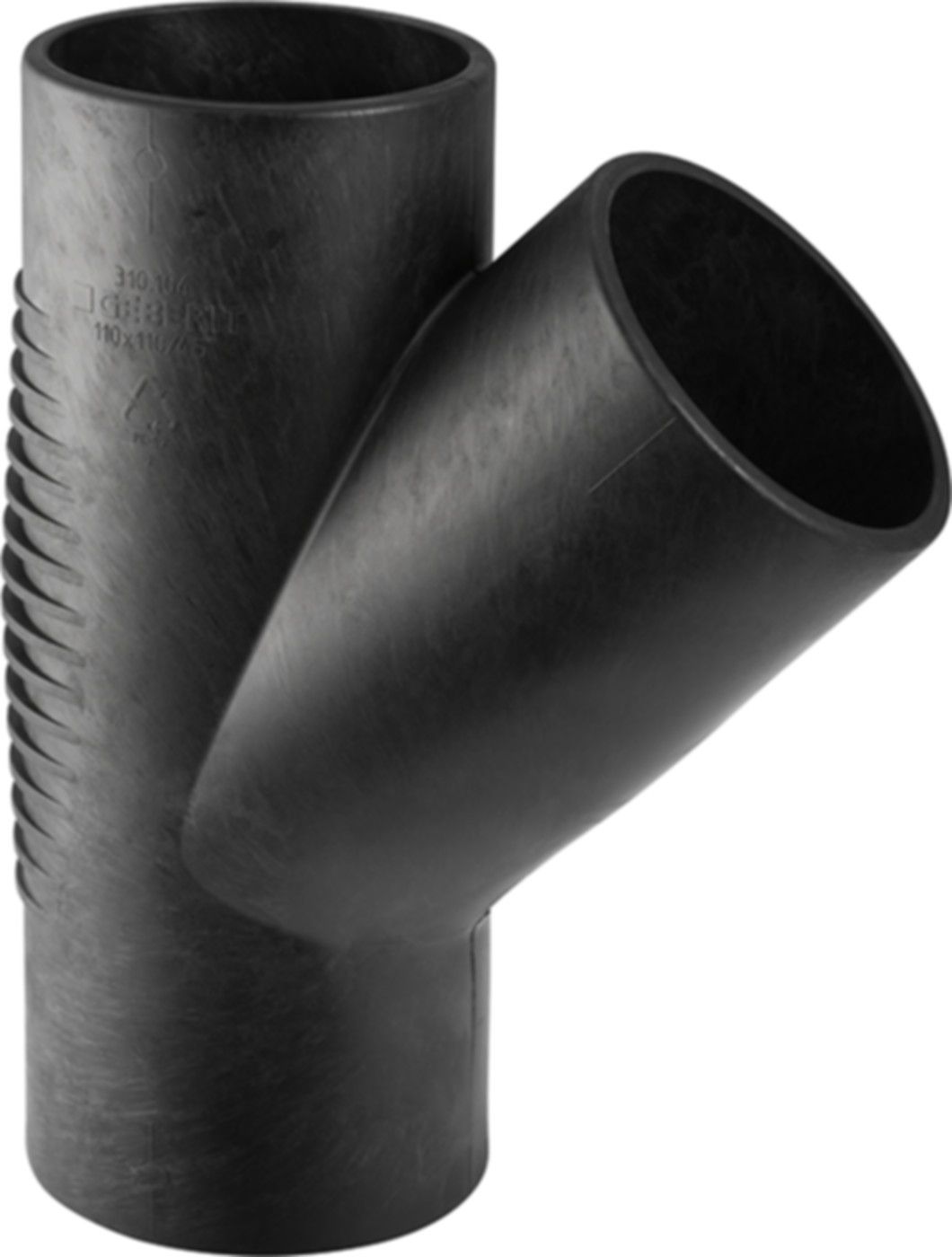 Abzweig 45° d 135/135mm 312.124.14.1 - Geberit-PE-Silent-Formstücke