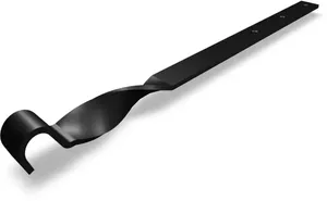 PREFA Überbügel für Aluminiumdachrinne 250-400 mm P.10 Schwarz - PREFA Dachentwässerungssysteme