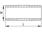 Messing-Rohrnippel 8530 3/8"- 80 mm - Rotguss-Gewindefittings