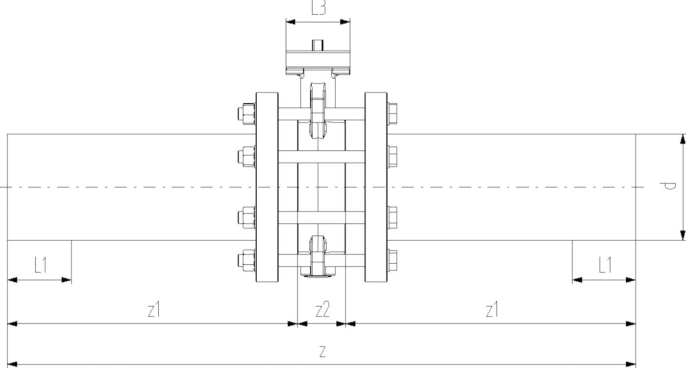 COOL-FIT Absperrklappen Typ 567 140mm beidseitig Stutzenfitting 138 567 416 - GF COOL-FIT 2.0