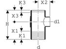 Abzweig 88.5° d160/160mm 315.148.14.1 - Geberit-PE-Silent-Formstücke