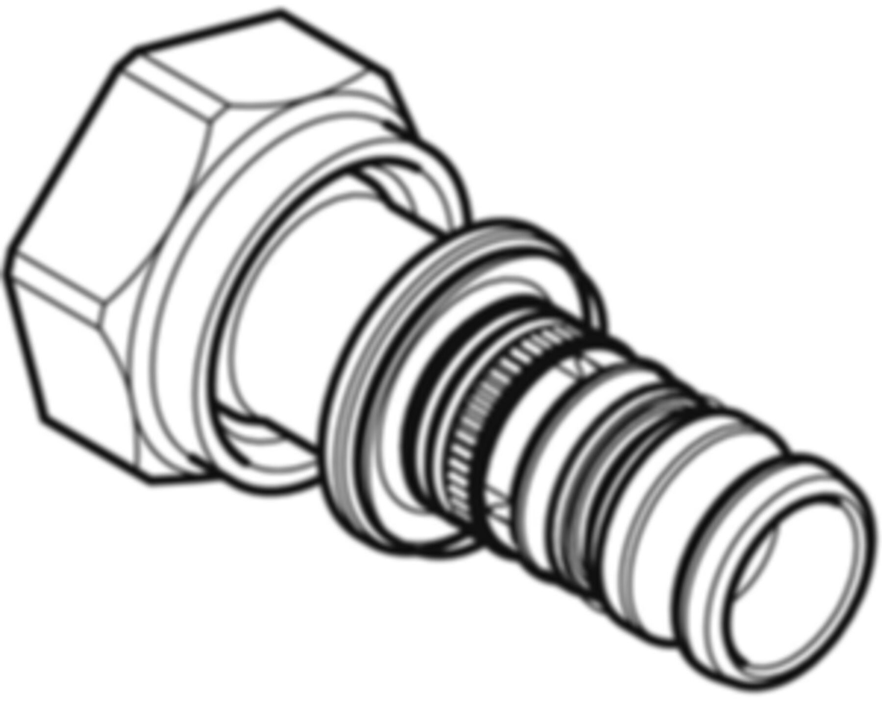 Übergangsverschraubung 20mm-11/8" mit Überwurfmutter Rotguss 602.581.00.5 - Geberit-Mepla-Formstücke