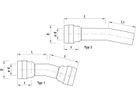 Bogen 11° Typ 2 mit Muffe/Spitzend 7343 d 225mm - Hawle-Grip
