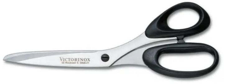 VICTORINOX Mehrzweckschere, schwarz L= 21 cm, für Rechtshänder - Heften, Schneiden