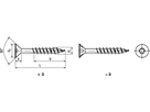 SK-SPAX® m Teilgew I-6rd vzb/WIROX® BN20184 4,5x70/42a100(T20 - Bossard Spanplattenschrauben SPAX