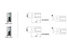 Glashalter ru. Form einges. Mod. Mythen 8.76mm Anfangs/Endpfosten 42.4mm 1.4301 - INOXTECH-Handlauf-/Geländer-System