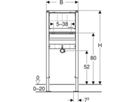 Waschtisch-Element für UP-Wandarmatur 130 cm 111.498.00.2 - Geberit-Duofix