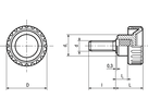 Rändelschrauben Elesa® BT.p BN14214 6591BT.20p-M6x40 - Bossard Schrauben