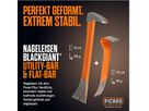 PICARD Nageleisen BlackGiant® Twin Set 1x Flat-Bar 175 mm +1 x Utility-Bar 250 mm - Spenglerwerkzeuge