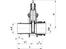Spitzend/Schraubmuffenschieber Gas 4255 DN 80 - Hawle Armaturen
