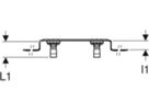 Anschlusswinkel 90° zweifach 100mm 1/2"- MF1/2" abgesetzt, mit Aussengewinde 632.853.00.2 - Geberit-Push Fit-Formstücke