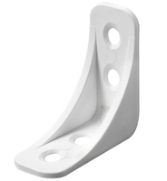 Hettich Kunststoff-Winkel Kunststoff weiss, 40 x 40 x 16mm - Diverse Möbelbeschläge und Zubehör