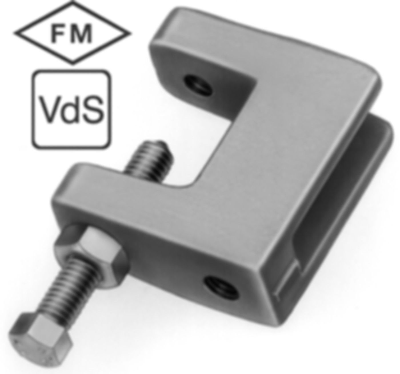 Trägerklammern KCK10 M8/M10 71537 Vertikal verstellbar - Flamco-Rohrschellen