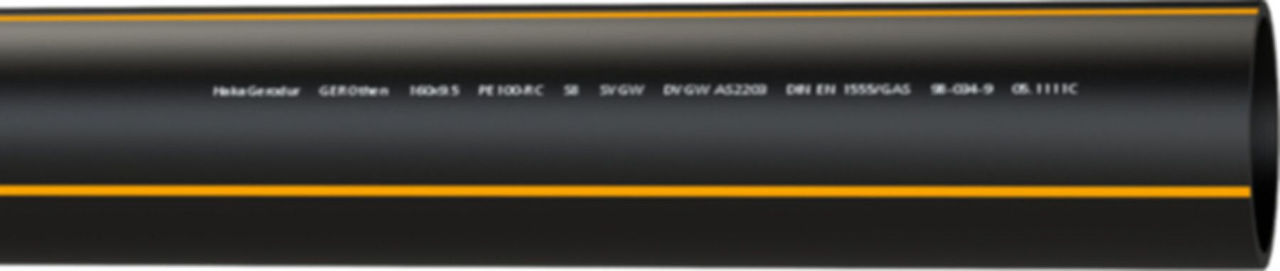 PE100 S8 PN 5, Gas, Stange à 10m d 400 x 23,7mm - PE100-RC Rohre in Stangen