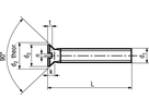 Senk-Schr kl Kopf / Schlitz INOX A2 BN658 M5x25 - Bossard Schrauben
