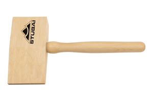 STUBAI Holz Deckhammer rechteckig Keilform 2785 , 170x55x90mm , Eschenholzstiel - Spenglerwerkzeuge