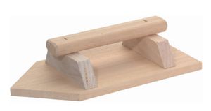 Reibscheibe, spitz, Abachi-Holz L= 280mm, B= 150mm, D= 12mm - Bauwerkzeuge