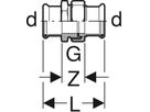 Verschraubung lösbar 22mm 45312 Überwurfmutter Messing - Mapress Therm Formstücke