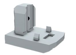 Frz. Geländer Abschlussdeckel unten zu Grundprofil , Glasdicke 13 + 17 mm - INOXTECH-Handlauf-/Geländer-System
