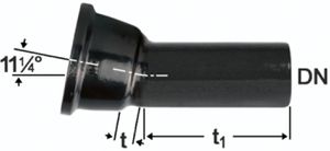 STM-Bögen 11°, 1-Muffig  Fig. 2825 (MK 11) vonRoll hydro