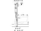 Wand-WC-Element Sigma 111.309.00.6 Typ 112 UP320 Betätigung von vorne - Geberit-Duofix