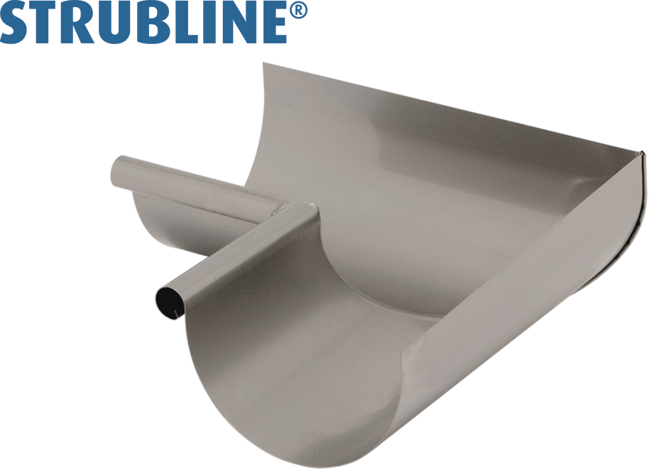 Rinnenwinkel innere 250 mm 141 gefalzt/gelötet "Strubline" - MattpluS Spenglereihalbfabrikate
