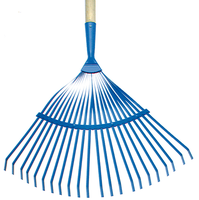 ZEINTRA Laubbesen, 430mm solide Zinken aus Bandstahl - Gartenbauwerkzeuge
