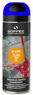 SOPPEC Markierspray Fluo TP blau fluoreszierend, 500 ml, schnell trocknend - Gartenbauwerkzeuge