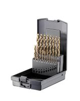 FORTEC Spiralbohrer Satz DIN 338, 19-tlg. Ø1.0-10.0 x 0.5mm, HSSE-Co5, Typ VA - Bohren