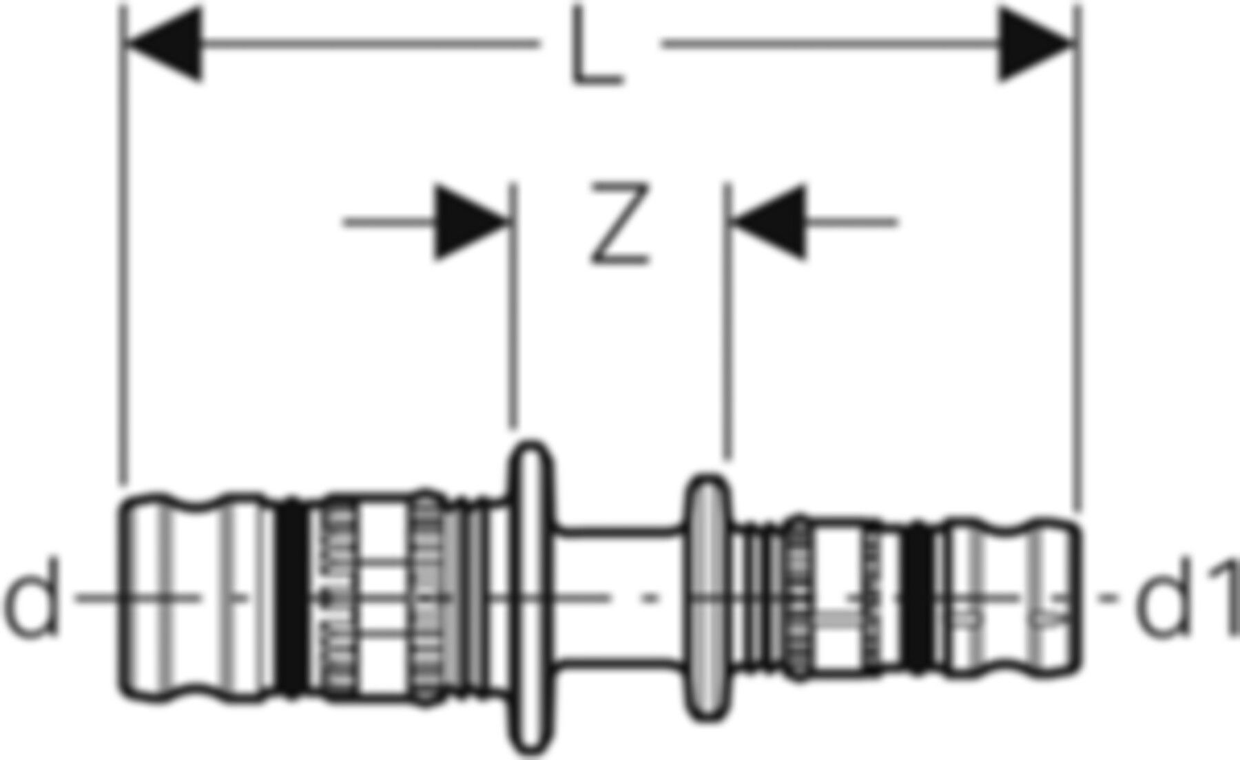 Reduktion 40-26mm 625.652.00.5 - Geberit-Mepla-Formstücke