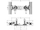 Armaturenplatte für GIS Profil mit Armaturenanschl. 1/2" x 20mm 5458.022 - JRG Sanipex-Rohre und Formstücke