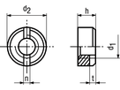 Schlitzmuttern INOX A1 BN1413 DIN546 M5 - Bossard Schrauben
