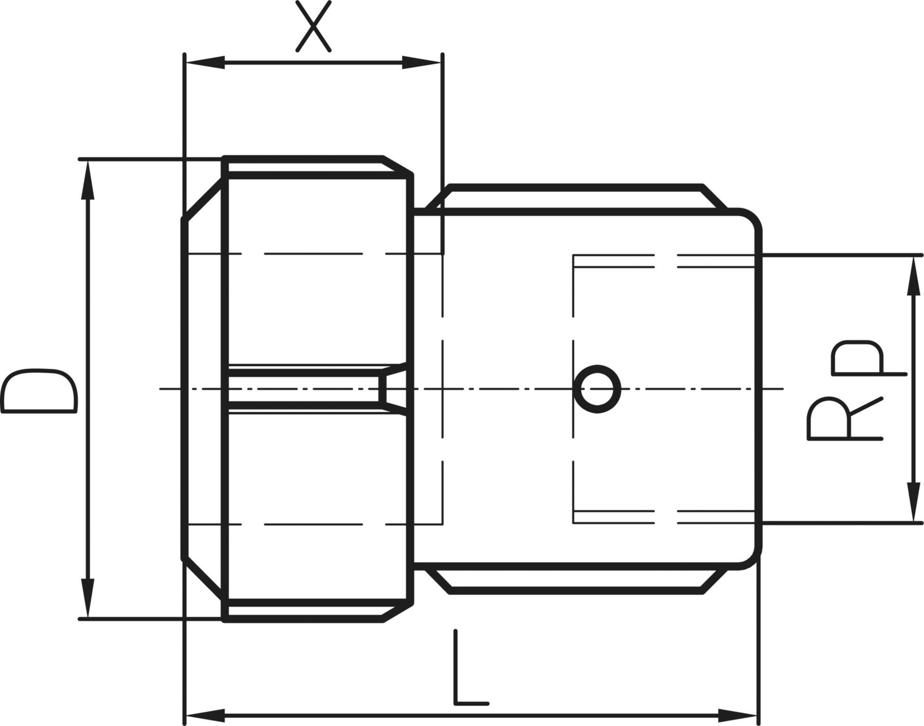 Übergangsstück mit IG, auf PE S5 NBR 20mm x 2,0mm - 1/2" 775 212 201 - GF Primofit