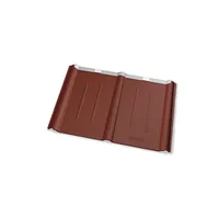 PREFA Dachplatte 600 x 420mm P.10 Oxydrot STUCCO 110711 - PREFA Dachentwässerungssysteme