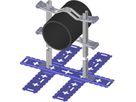 Starfix-Varioplate Typ H1 50-125mm 5191 für gebogene Füsse 700 - 900mm - Schänis-Einlegerohrschellen Starfix