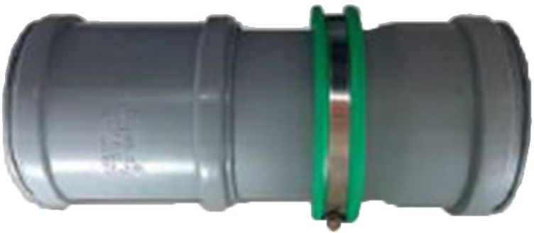 Wanddurchführung PP, grau,m.Wassersperre NW:125mm, L=300mm, beidseitig gemufft - Plastika Formstücke spezial