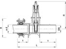 Spitzend/Mehrbereichsmuffenschieber 4253 Synoflex BLS DN 200 - Hawle Synoflex