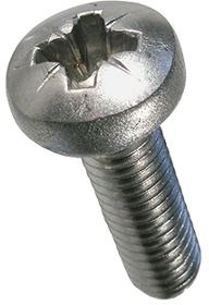 Linsenschr Pozi INOX A4 BN3311 DIN7985A M5x18 - Bossard Schrauben