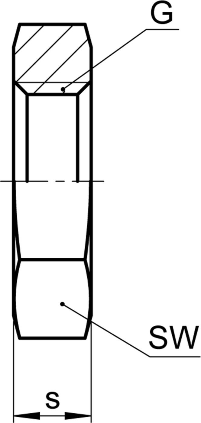 Sechskantmutter SO 40006 1/4" - Serto-Programm M/G