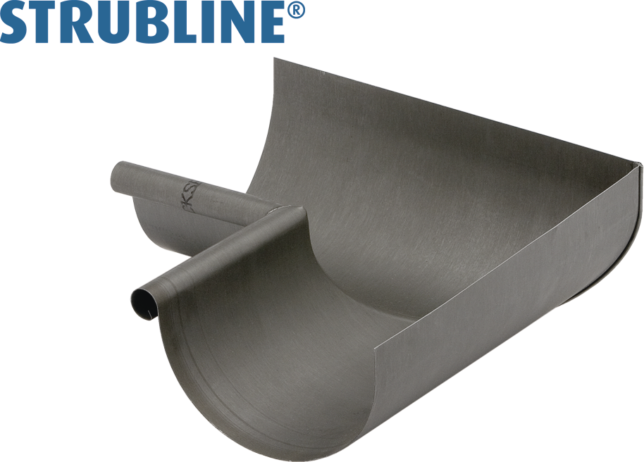 Rinnenwinkel innere 330 mm 141 gefalzt/gelötet "Strubline" - Zink vorbew. Spenglereihalbfabrikate