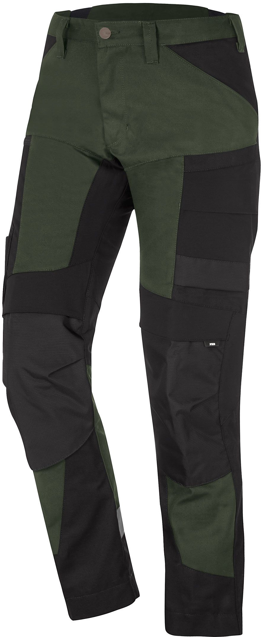 FHB LEO Arbeitshose elastisch oliv-schwarz Gr. 42 - Textilien
