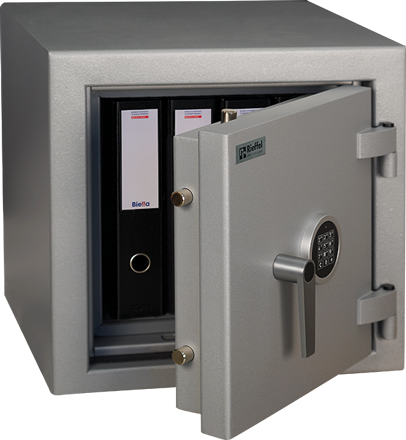Möbeltresor Quarzit 3E mit Elektronikschloss Klasse I, inkl. 30 Min. Feuerschutz, 500x475x475 - Möbeltresore