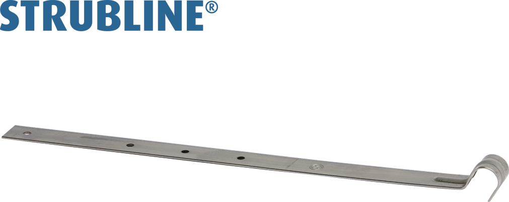 Rinnenbriden 250/330 mm 117 "Strubline" - Cr-Ni Spenglereihalbfabrikate