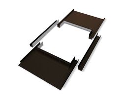 PREFA Einfassung für Velux stucco 134x160 cm, 11 P.10 Nussbraun 111626 - PREFA Dachsysteme