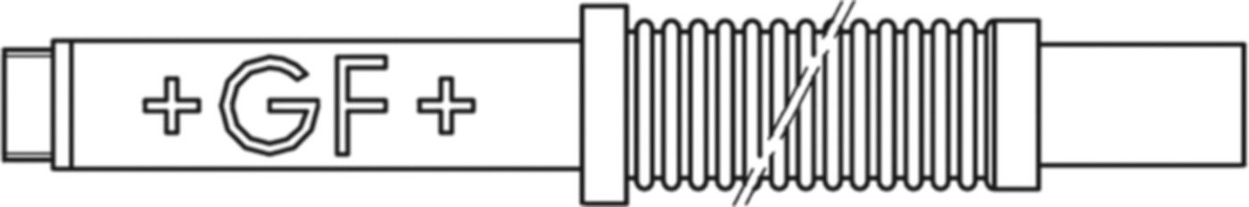 GEBEF Typ 1110 Aussengewinde Rotguss d 40mm - 1 1/4" 775 011 101 - GF GEBEF Gebäudeeinführung