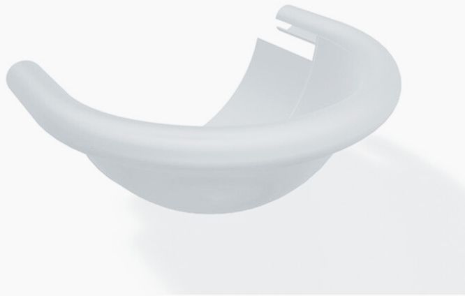 PREFA Kugelendboden 333 mm P.10 Prefaweiß - PREFA Dachentwässerungssysteme