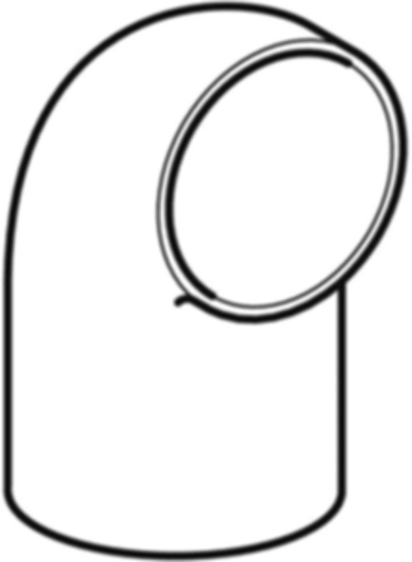 Anschlusswinkel 90° 364.063.16.1 d 63/ 56mm - Geberit-PE-Formstücke