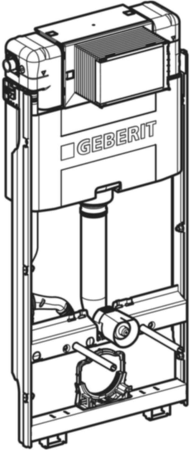 Wand-WC-Element Omega 461.261.00.2 Typ 114 Betätigung von vorne - Geberit-GIS