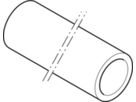 Rohr L=3m d 135mm 312.000.14.1 - Geberit-PE-Silent-Rohre